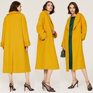 ☆Marina Moscone x Rent The Runway Yellow Cocoon Coat☆